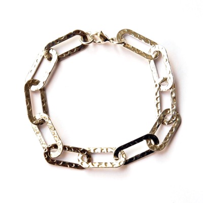 <font SIZE="+1">Bracelet gourmette martelée</font>