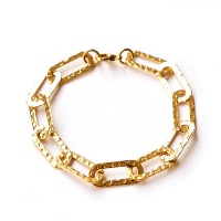 <font SIZE="+1">Bracelet gourmette martelée</font>